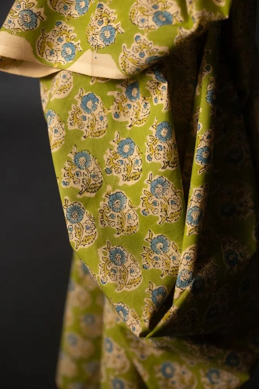 Natty Flower Indian Block Print Cotton