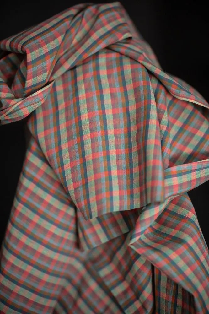 Pamona Handwoven Indian Cotton Check
