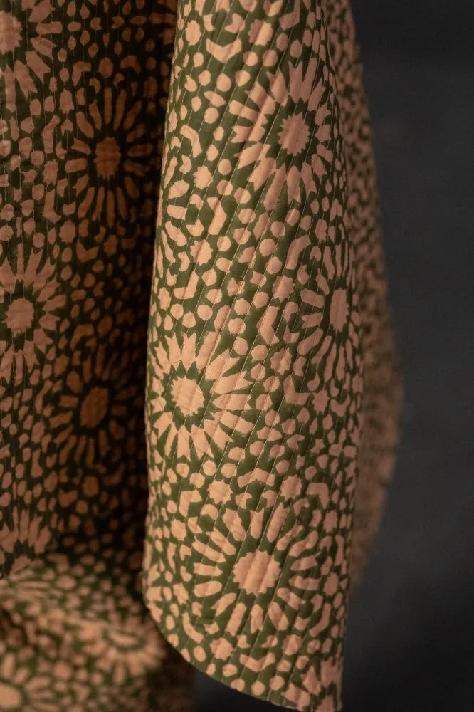 Praline Papercut Quilted Indian Cotton