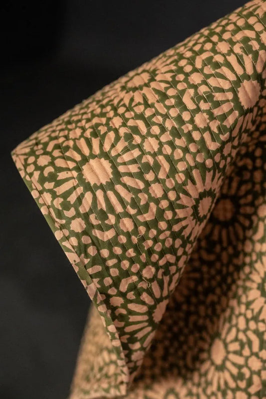 Praline Papercut Quilted Indian Cotton