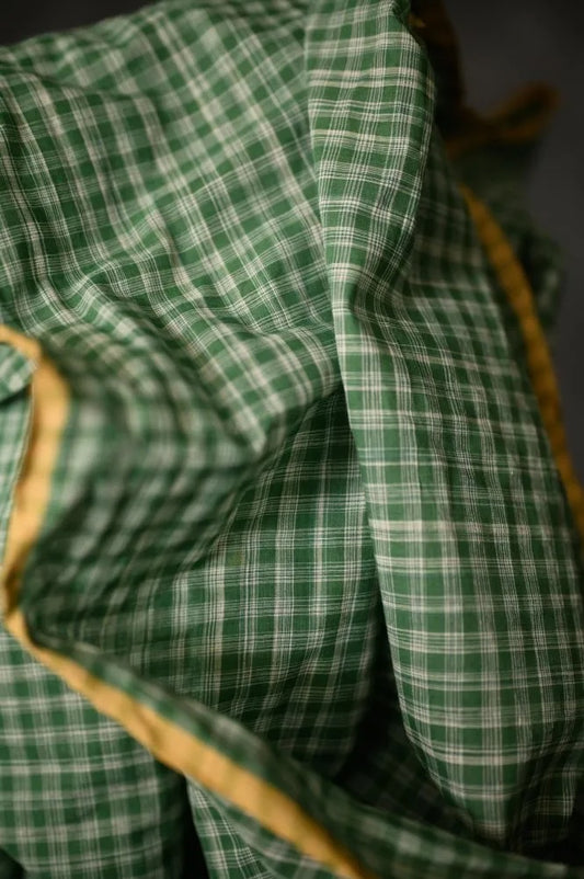 Rooster Tail Handwoven Cotton Check