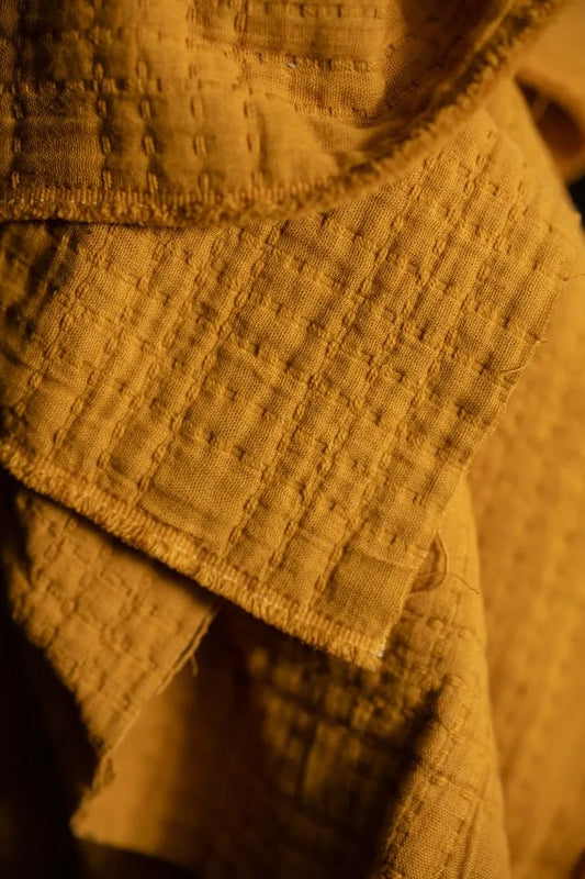 Soft Stitch Ginger & Honey Jacquard Cotton