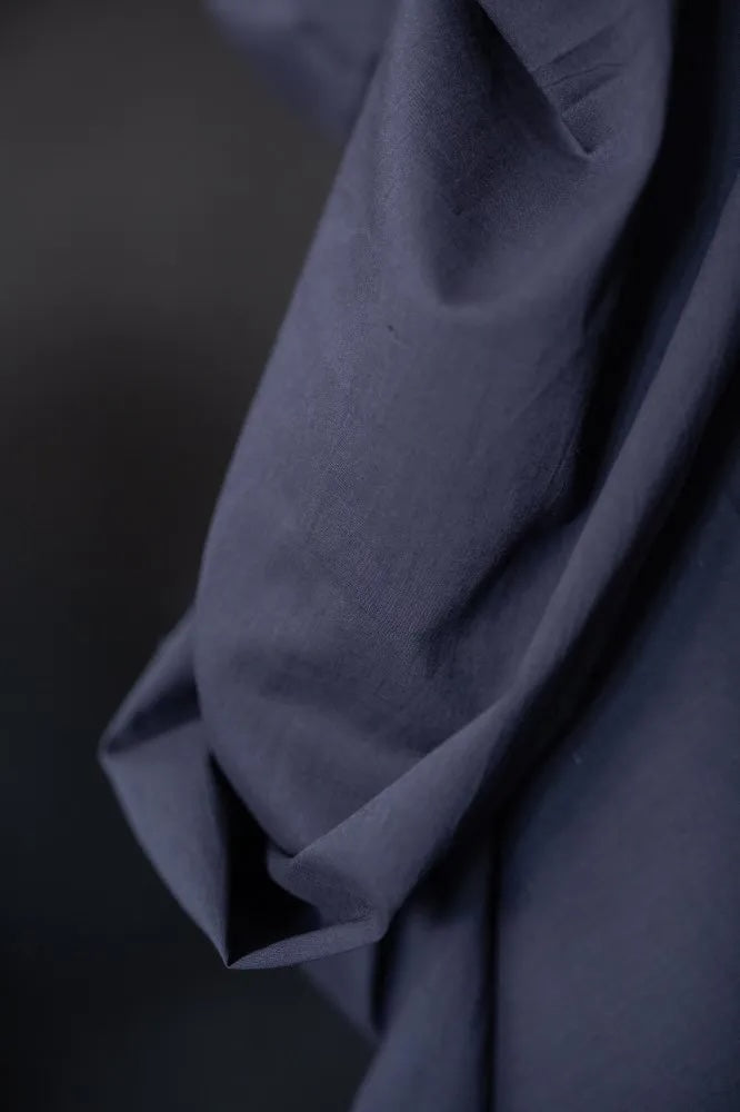 Timeless Navy Cotton Voile