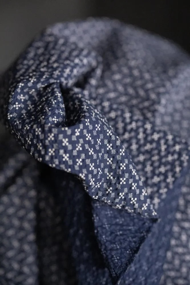 Sukoshi Indigo Organic Seersucker