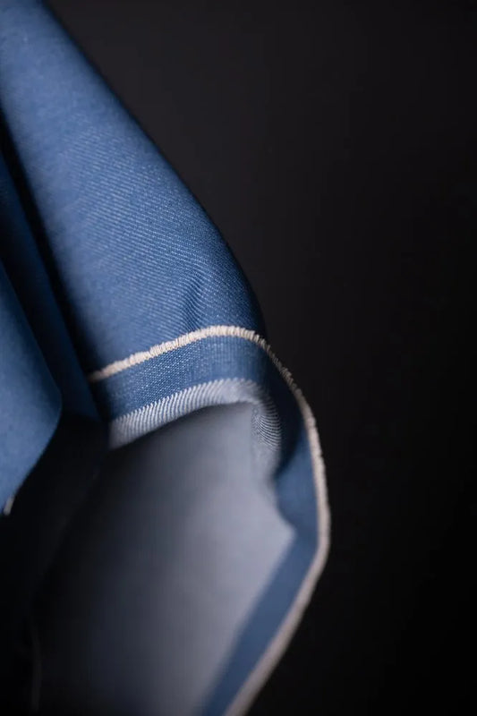 Chalky Blue Organic Denim by Merchant and Mills