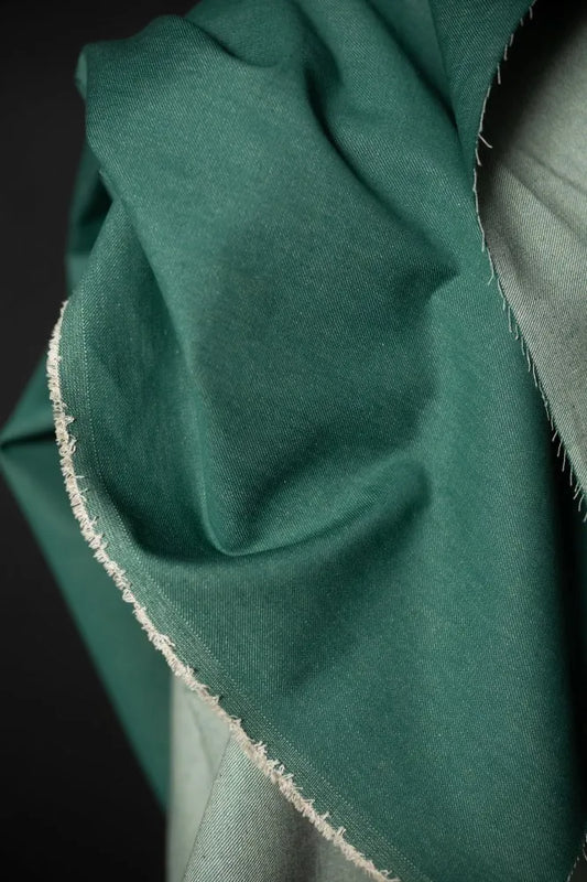 Jade Green Organic Denim by Merchant and Mills