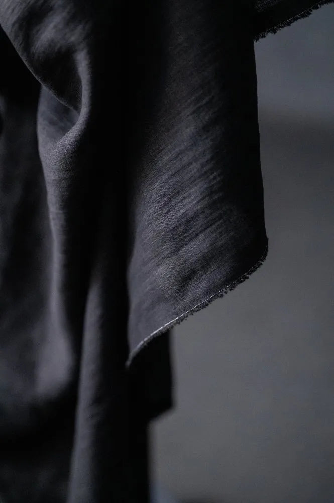 Jet Black Linen