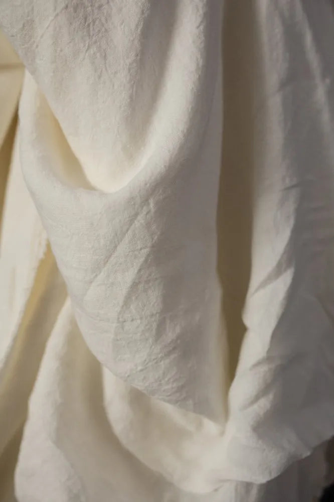 Warm White Extra Wide Laundered Linen