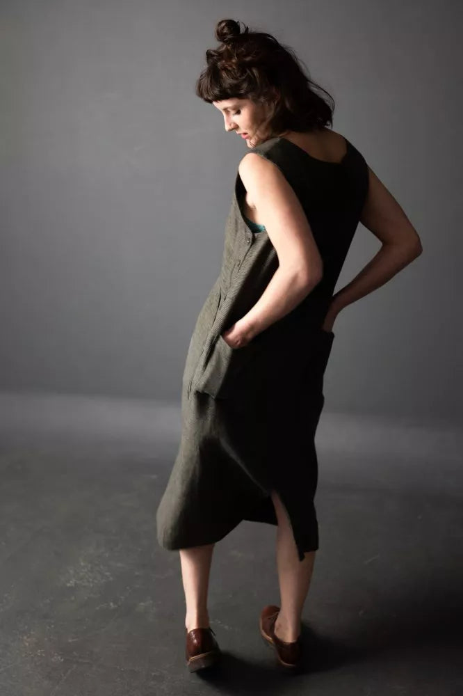 Frontier Forest Black European Laundered Linen/Cotton