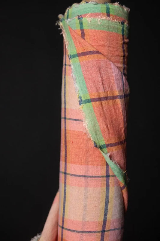 Mon Fleur European Laundered Linen Check by Merchant & Mills
