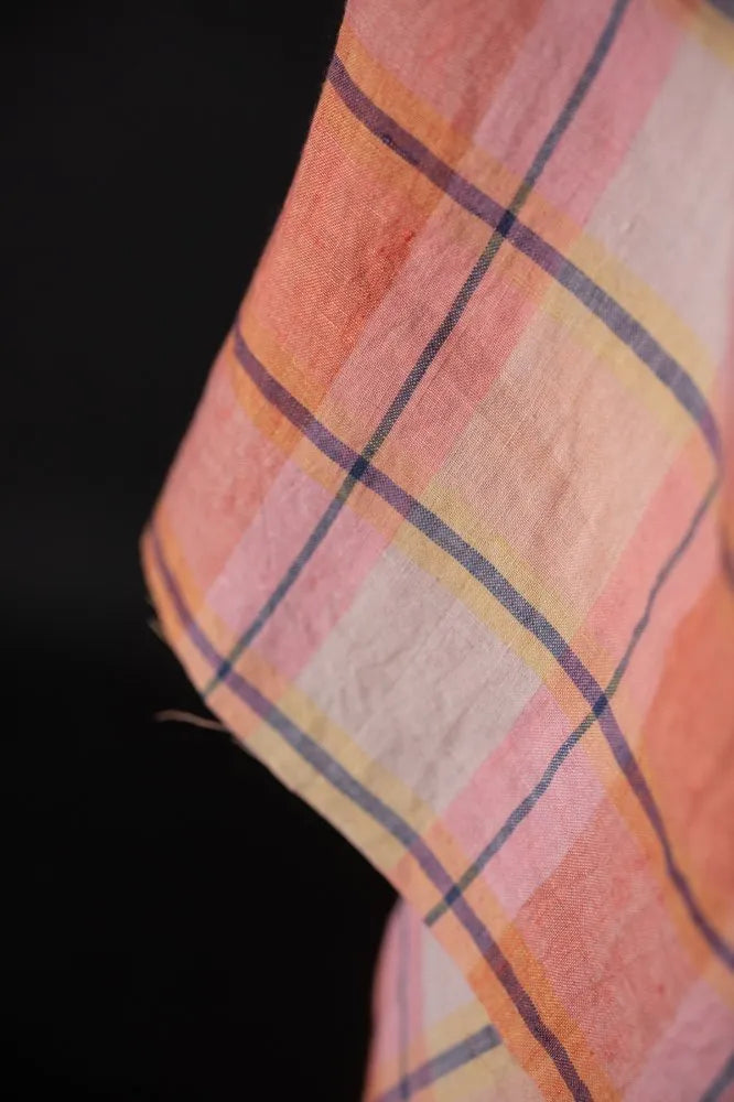 Mon Fleur European Laundered Linen Check by Merchant & Mills