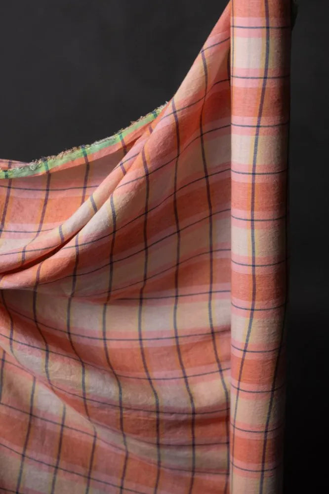 Mon Fleur European Laundered Linen Check by Merchant & Mills