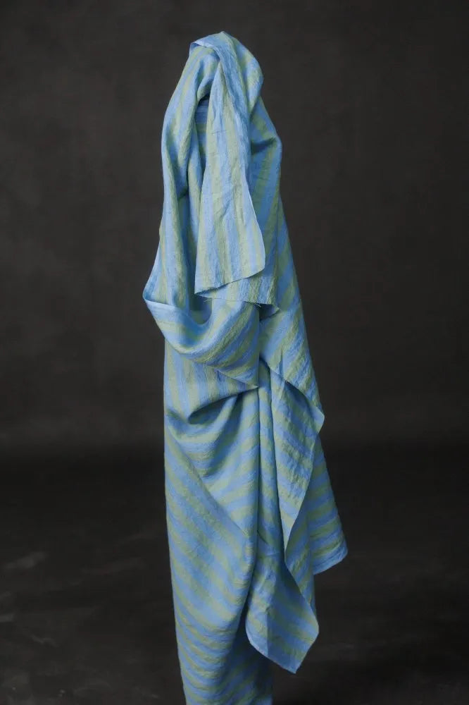 Pastel EU Laundered Linen Stripe