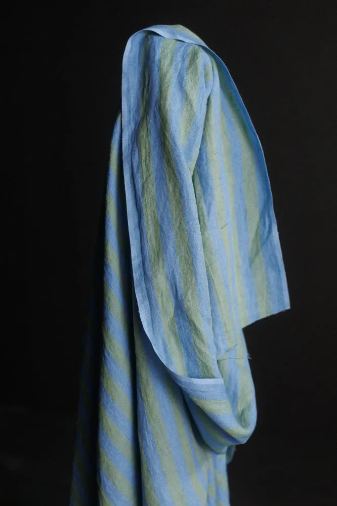 Pastel EU Laundered Linen Stripe