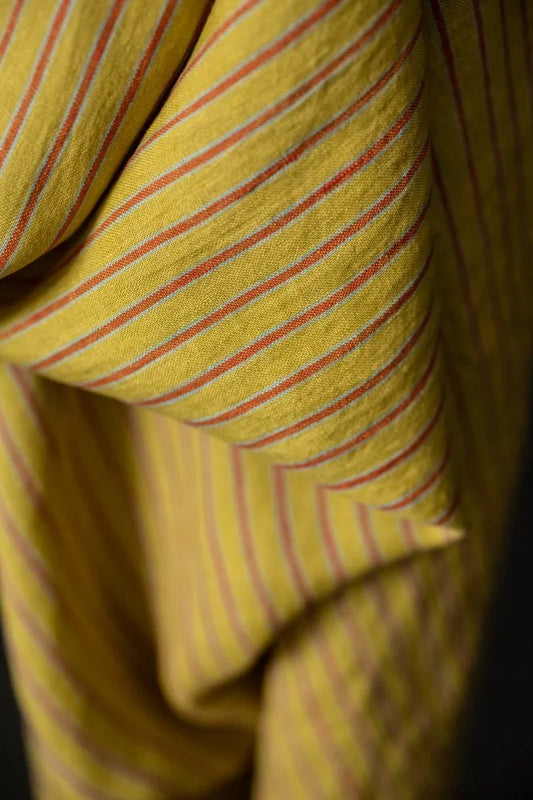 Patisserie European Laundered Linen Stripe
