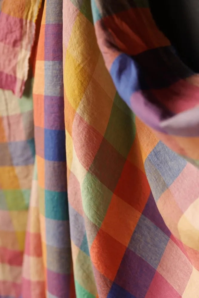 Teacup Check EU Linen