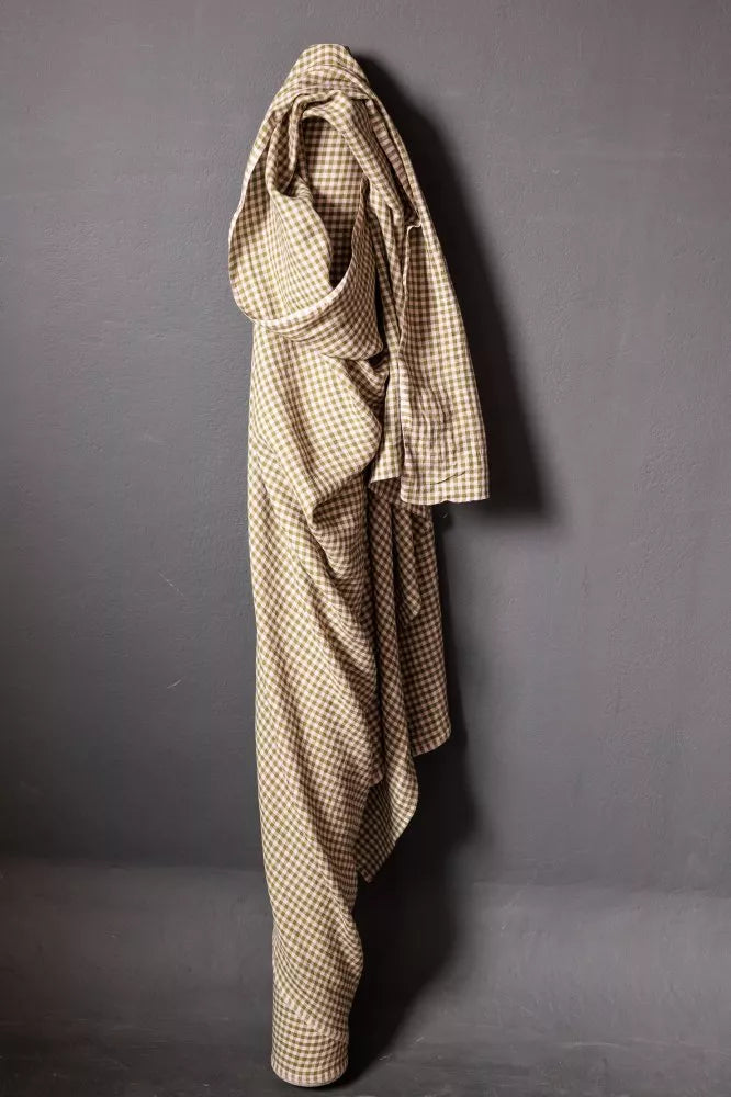 Summer Thistle European Laundered Linen Gingham