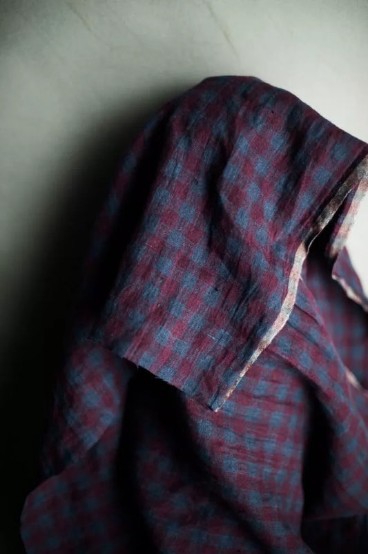 Winter Hymn European Laundered Linen Gingham by Merchant & Mills