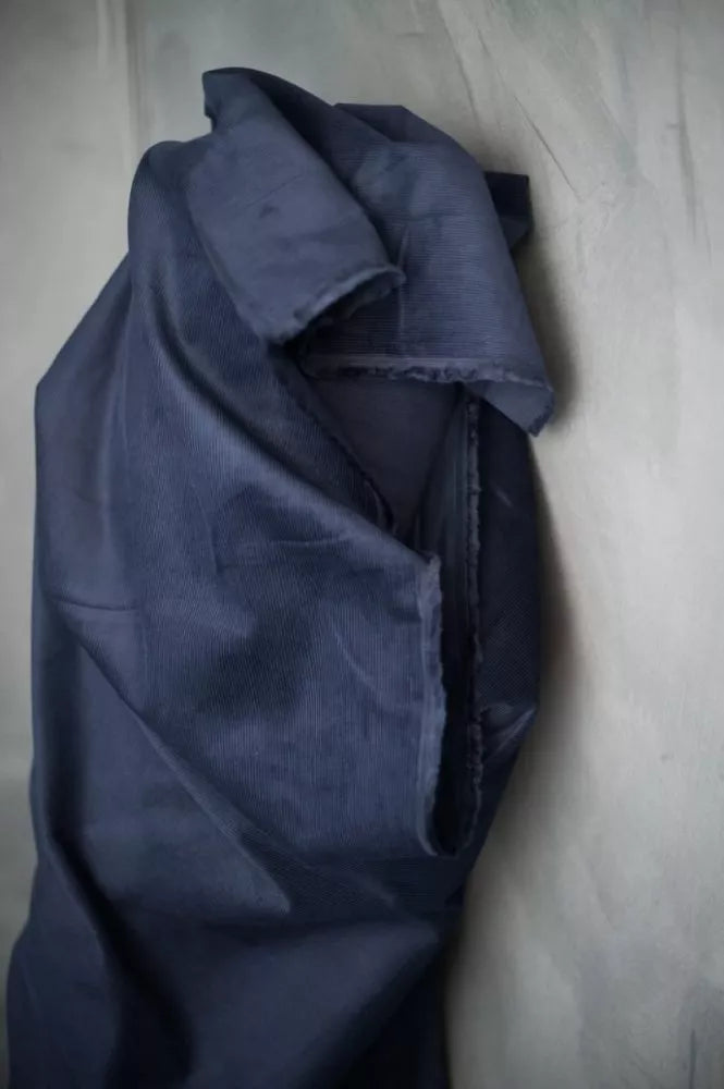 Navy 11 Wale Cotton Corduroy