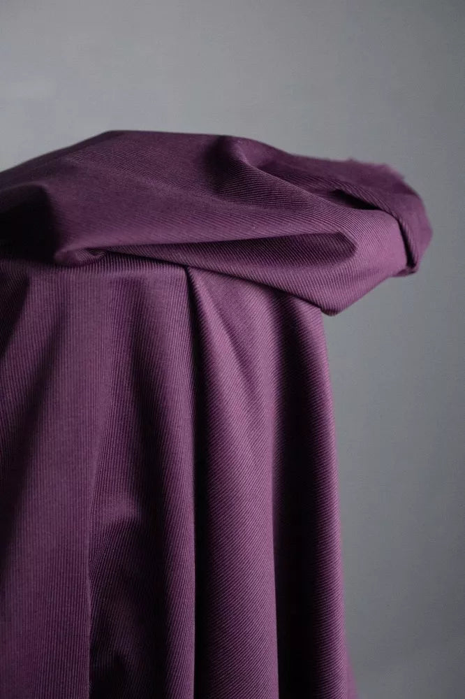 Aubergine 14 Wale Cotton Corduroy