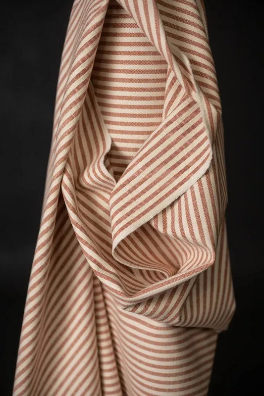 Brick Stripe Heavy Recycled Cotton by Merchant & Mills - COMING SOON