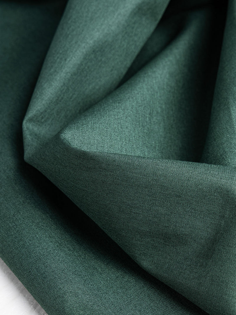 Lightweight Silky Cotton Poplin - Forest by Core Fabrics