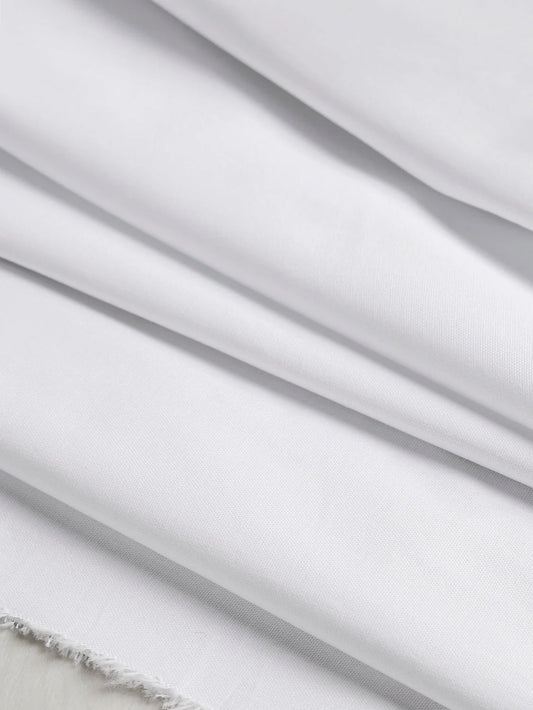 Cotton Oxford Shirting - White by Core Fabrics