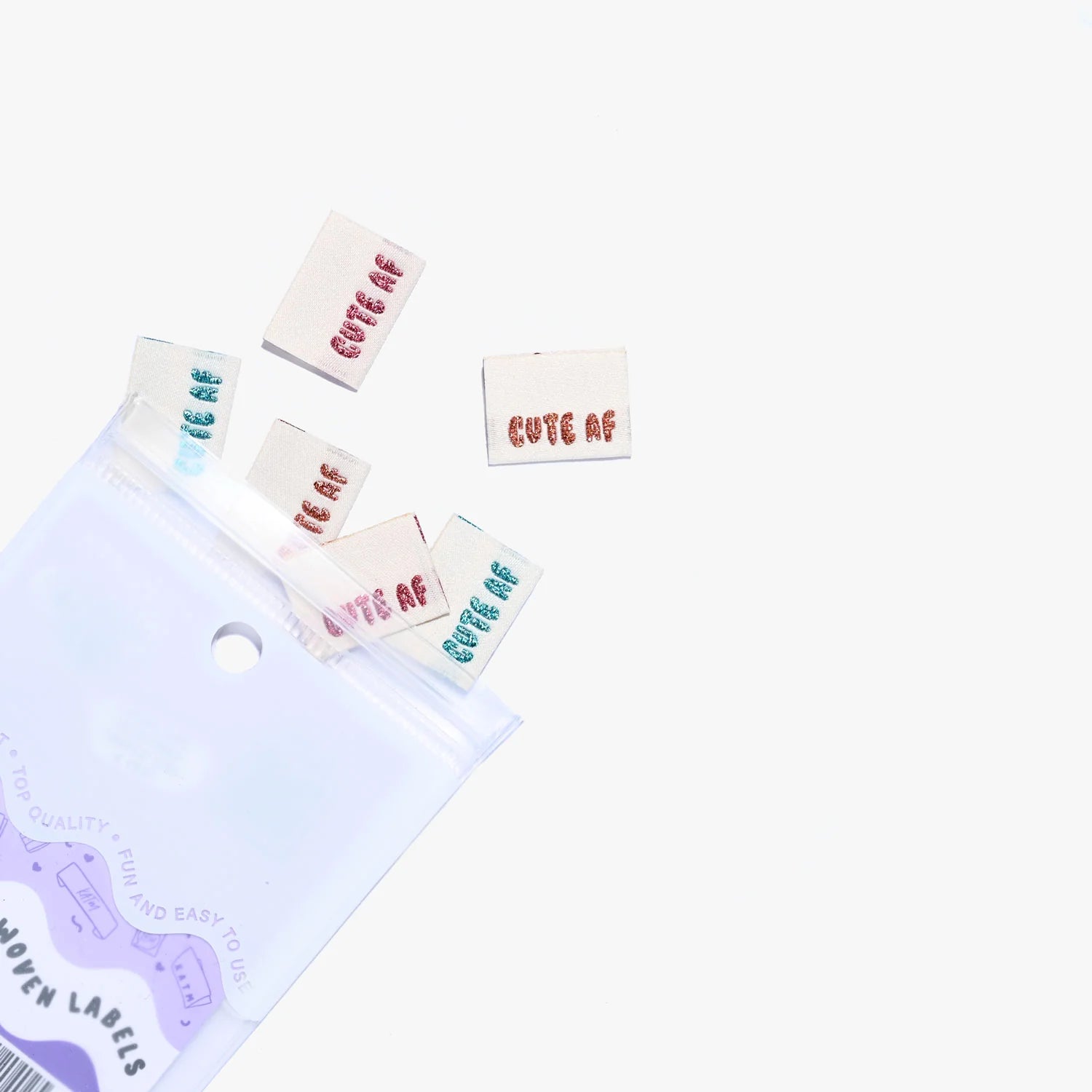 Cute AF Woven Sewing Label
