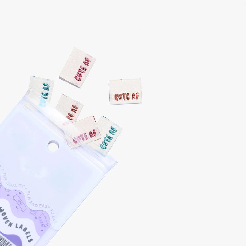 Cute AF Woven Sewing Label