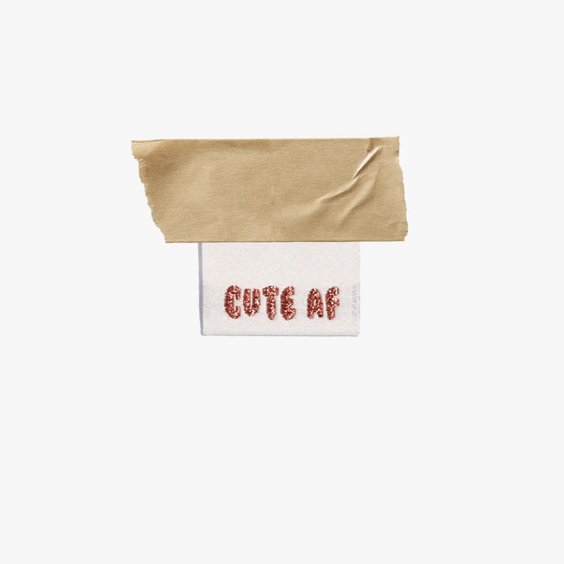 Cute AF Woven Sewing Label