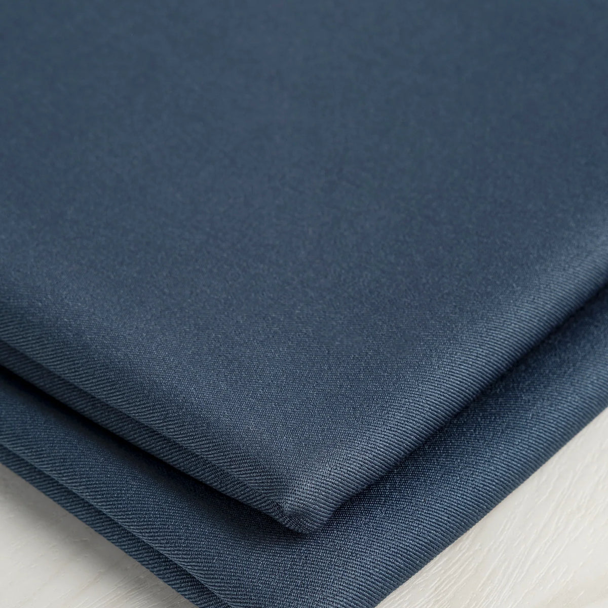 Drapey Slight Stretch Twill Deadstock - Navy by Core Fabrics