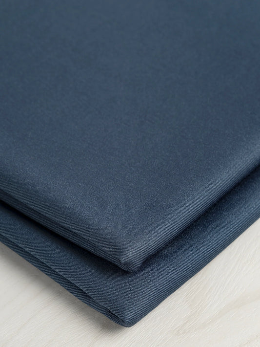 Drapey Slight Stretch Twill Deadstock - Navy by Core Fabrics