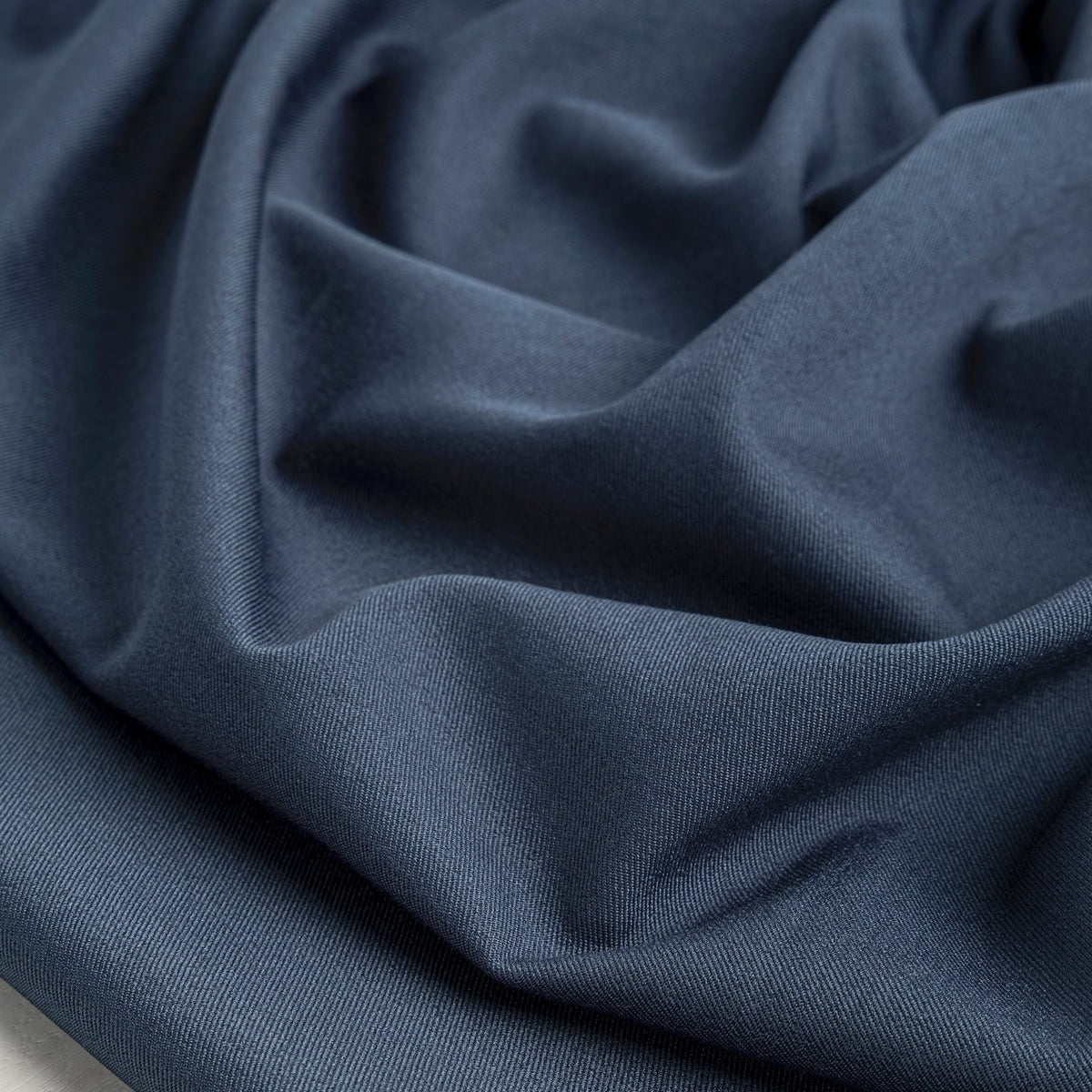 Drapey Slight Stretch Twill Deadstock - Navy by Core Fabrics