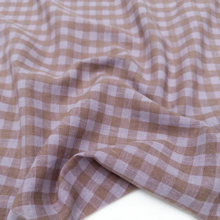 Eden Check in Lilac/Cocoa