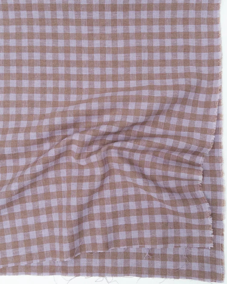 Eden Check in Lilac/Cocoa