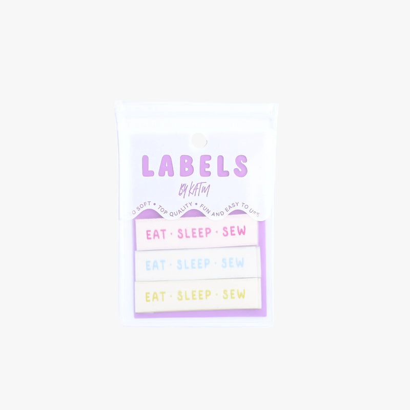 Eat Sleep Sew Woven Sewing Labels