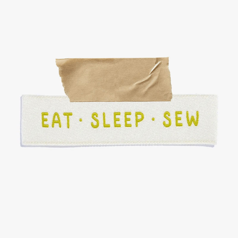 Eat Sleep Sew Woven Sewing Labels