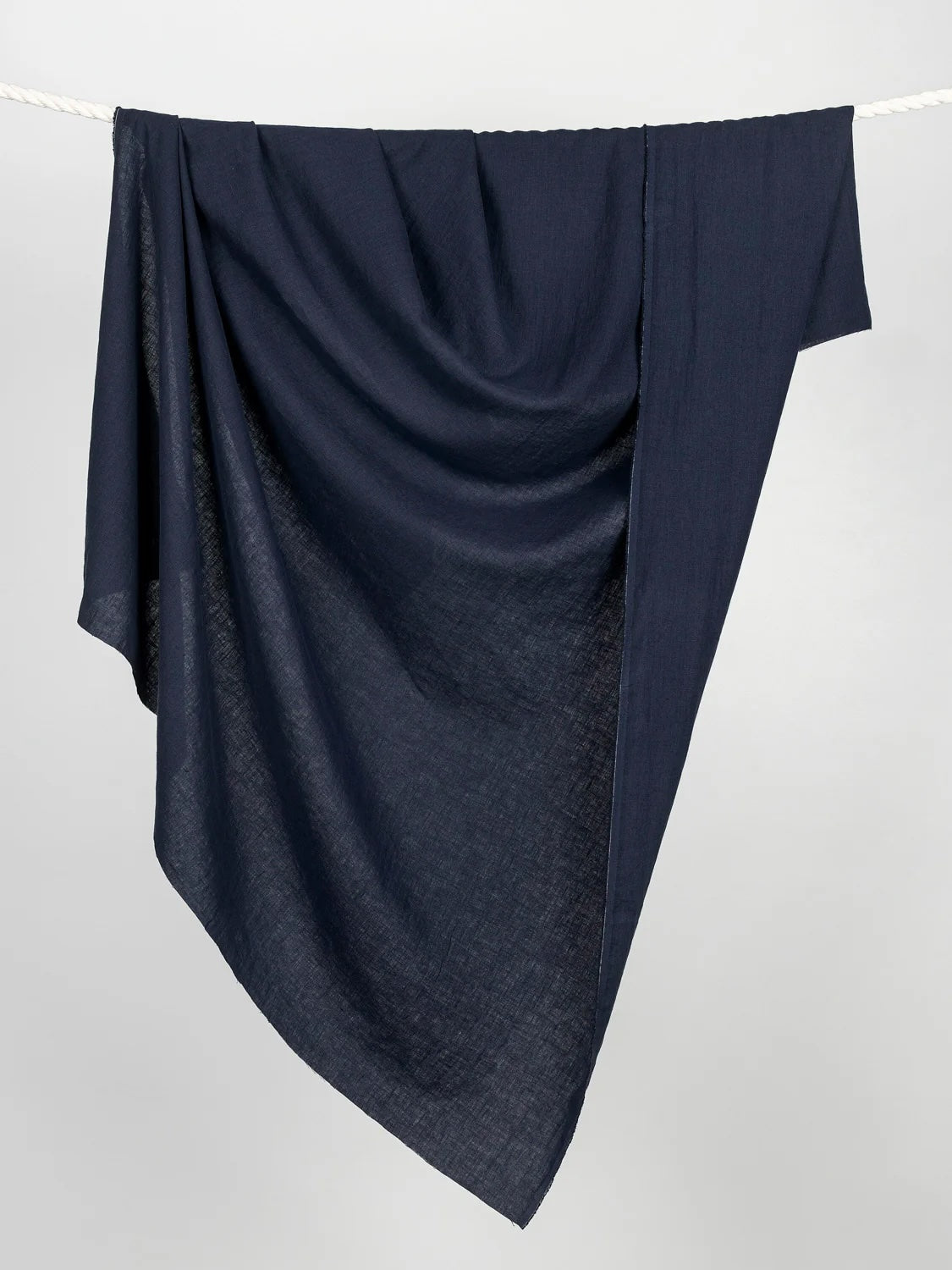 Midweight European Linen - Navy by Core Fabrics