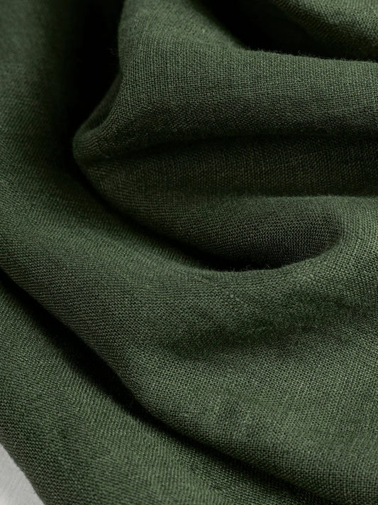 Midweight European Linen - Hunter Green by Core Fabrics