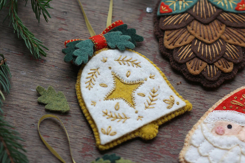Bell- Felt Ornament Kit by Kiriki Press