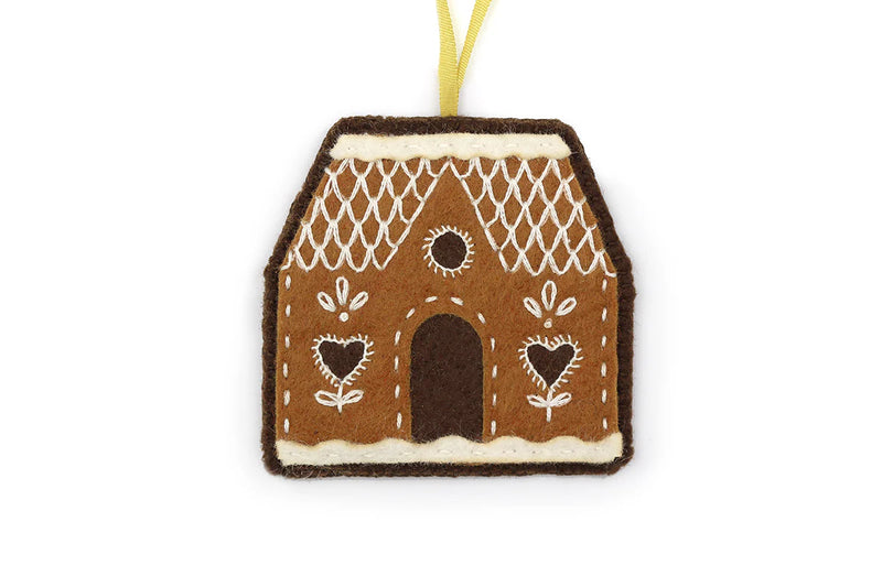 Gingerbread House - Felt Ornament Kit