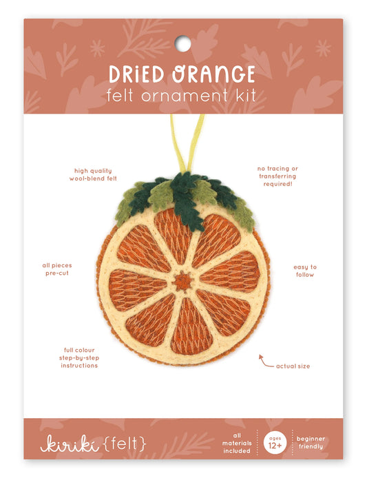 Dried Orange - Felt Ornament Kit by Kiriki Press