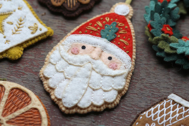 Santa Claus - Felt Ornament Kit by Kiriki Press