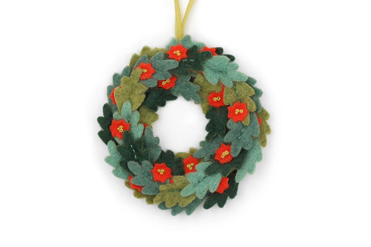 Wreath - Felt Ornament Kit by Kiriki Press