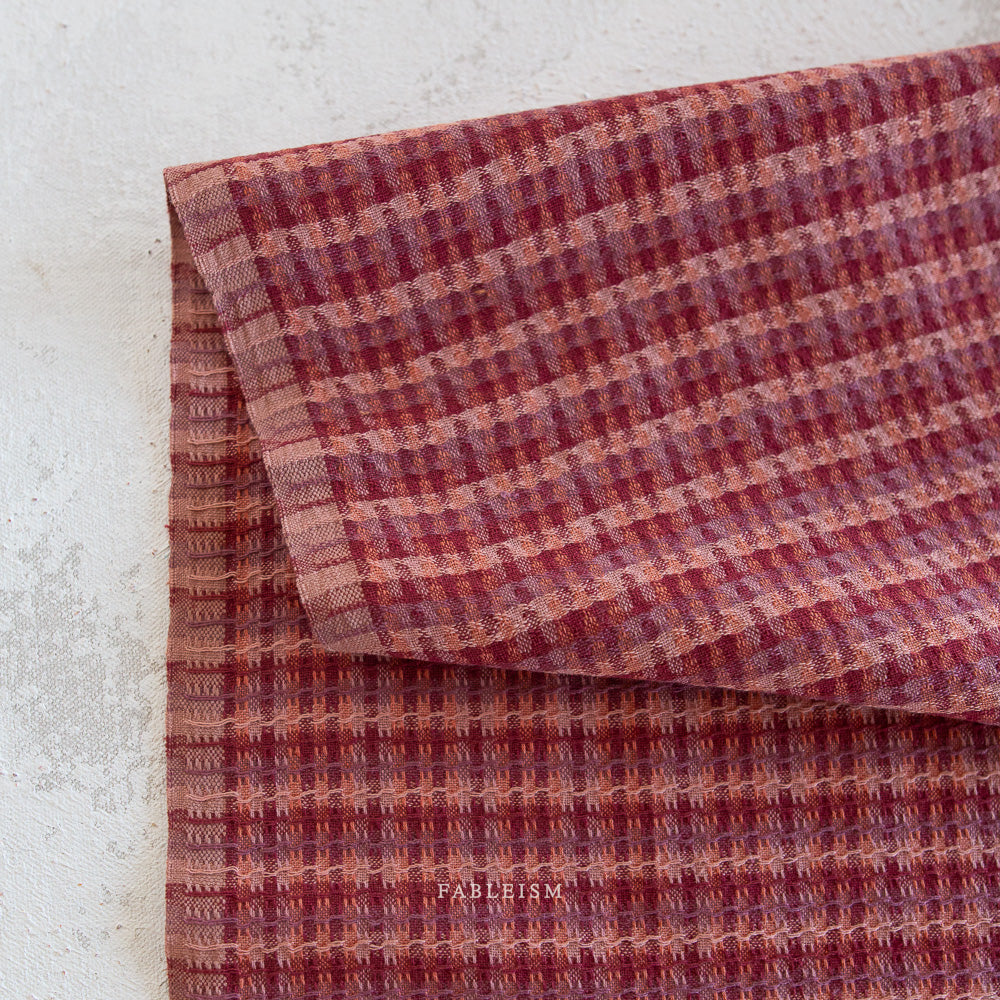 Golden Hour Tweed Weave in Rosebed