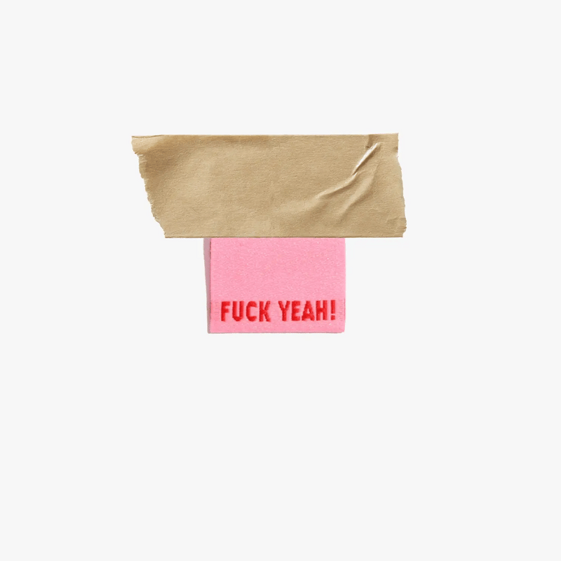 'Fuck Yeah!' Woven Sewing Labels (2025 colours)