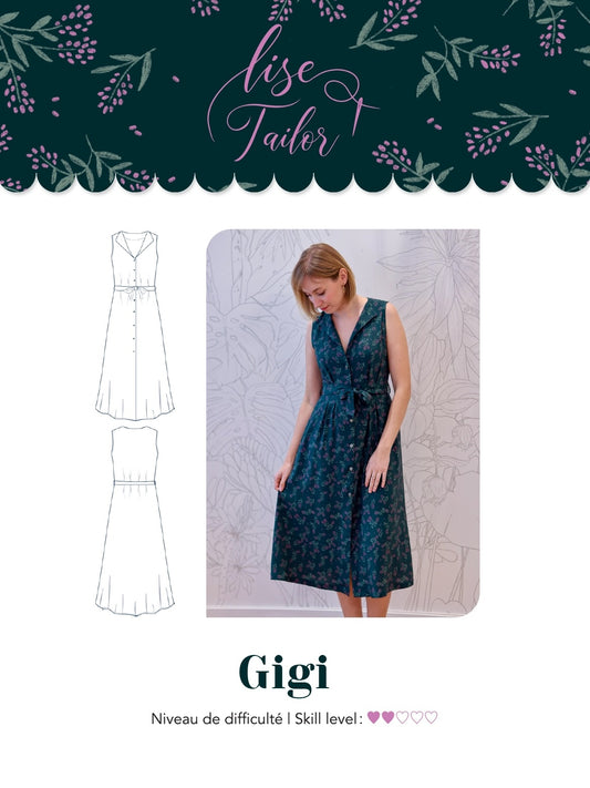 Gigi Printed Sewing Pattern by Lise Tailor (PAPER)