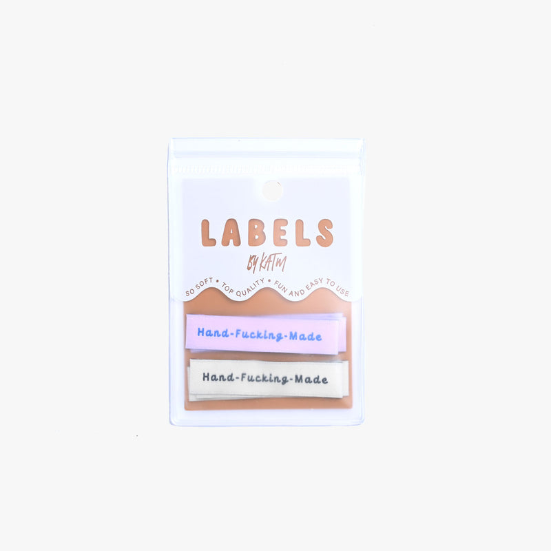 'Hand Fucking Made' Woven Sewing Labels