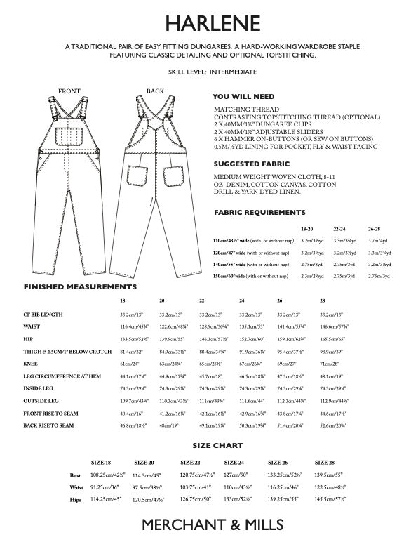 Harlene PDF Pattern by Merchant & Mills