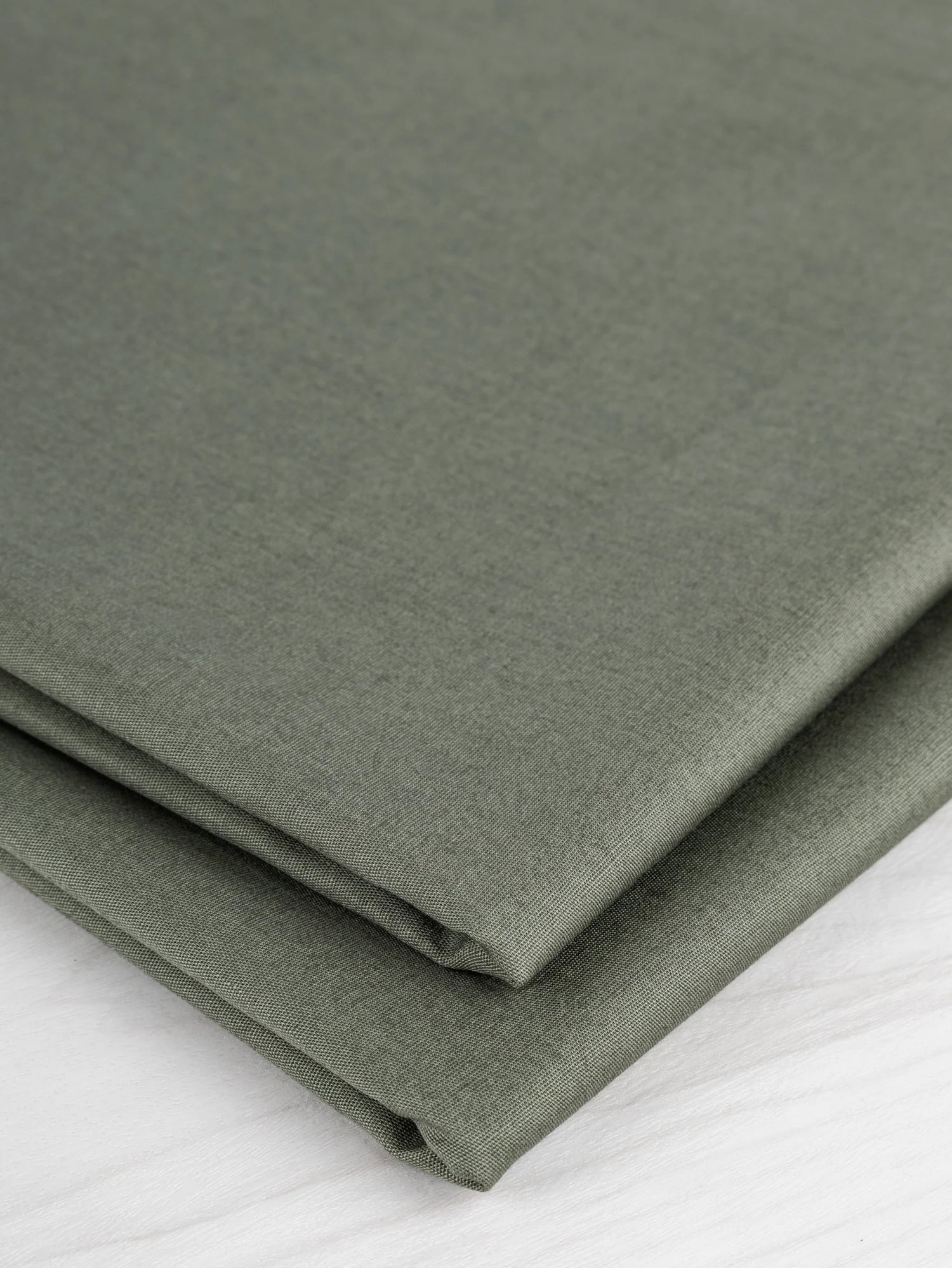 Lightweight Silky Cotton Poplin - Olive by Core Fabrics